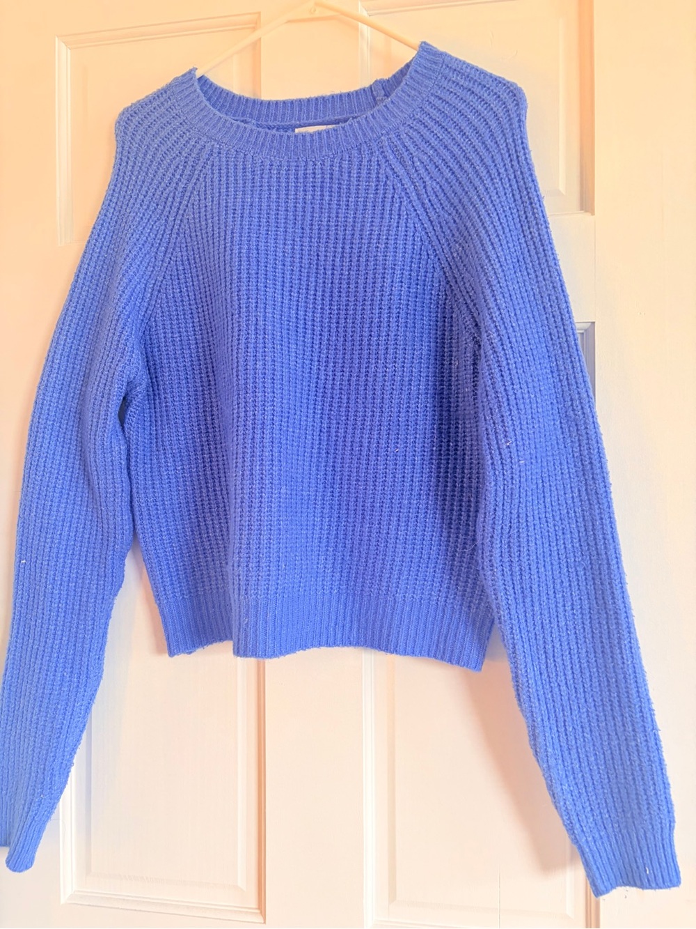 Women's Cozy Ribbed Knit Sweater - Blue